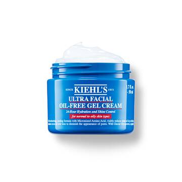 Słoiczek 50 ml żelu-kremu Kiehl's Ultra Facial Oil-Free Gel Cream na białym tle.