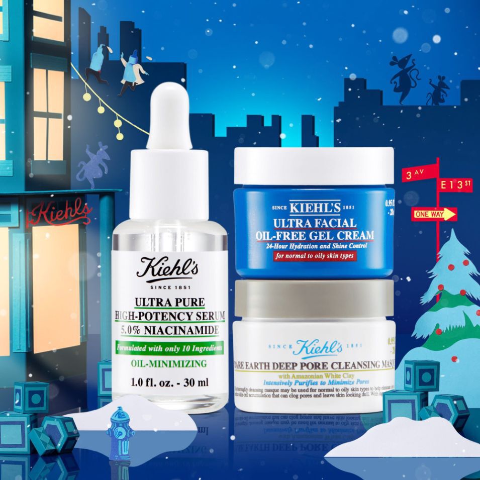 Merry & Matte Oil-Minimizing Essentials - Zestaw Kosmetykow do Cery Tłustej w Limitowanej Edycji Świątecznej