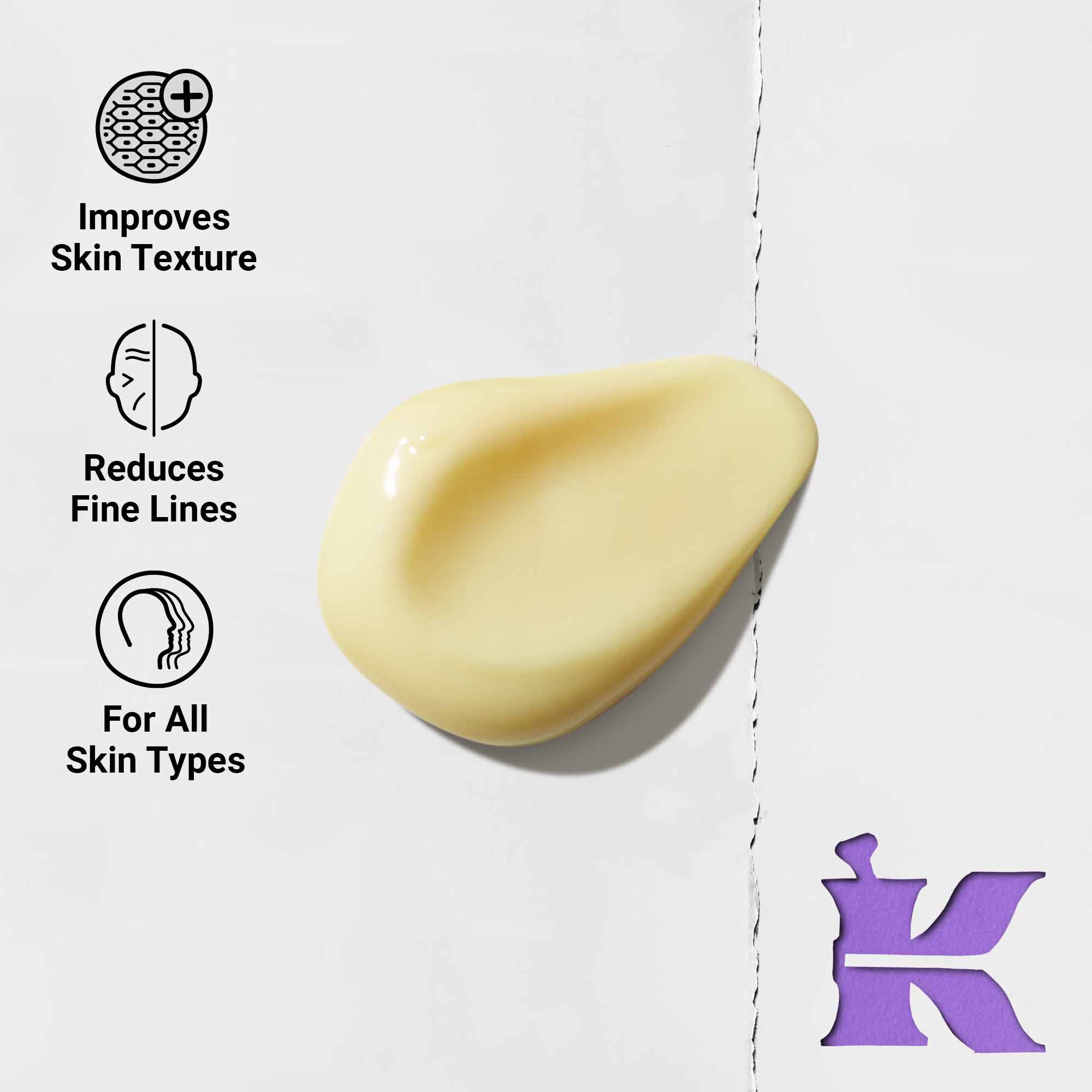 Zdjęcie konsystencji z ikonami: redukuje drobne linie i jest przeznaczone do każdego rodzaju skory