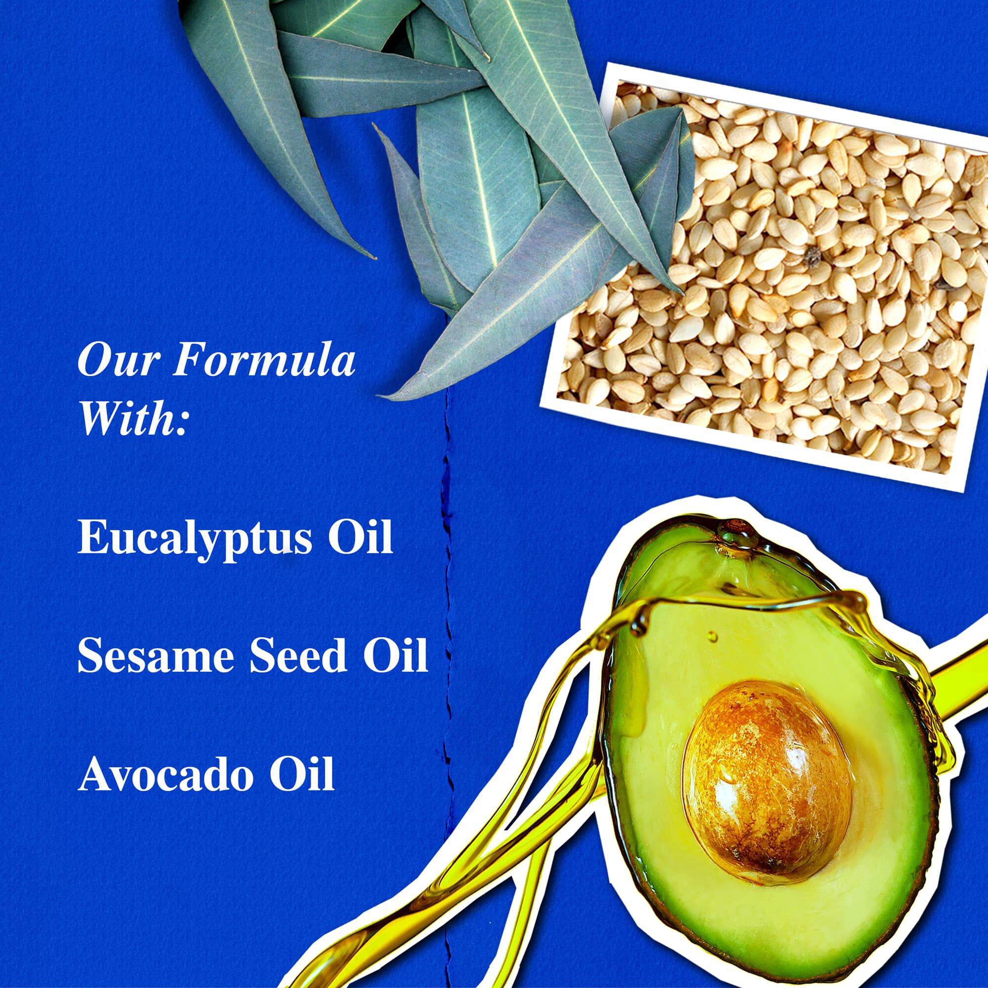 Składniki Kiehl's Ultimate Strength Hand Salve – olejek eukaliptusowy, olej sezamowy, olej z awokado