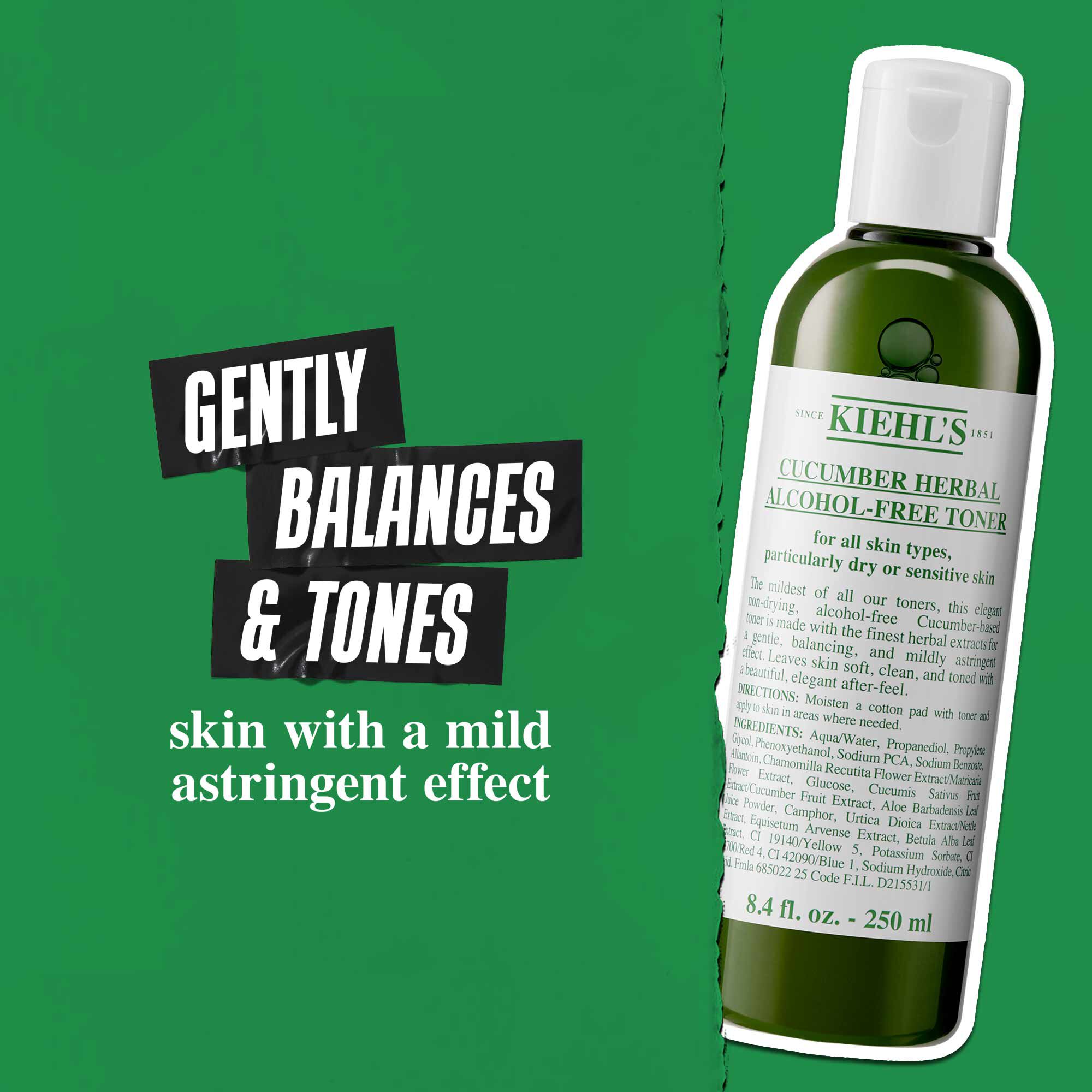 Cucumber Herbal Alcohol-Free Toner - Bezalkoholowy tonik do cery suchej i wrażliwej