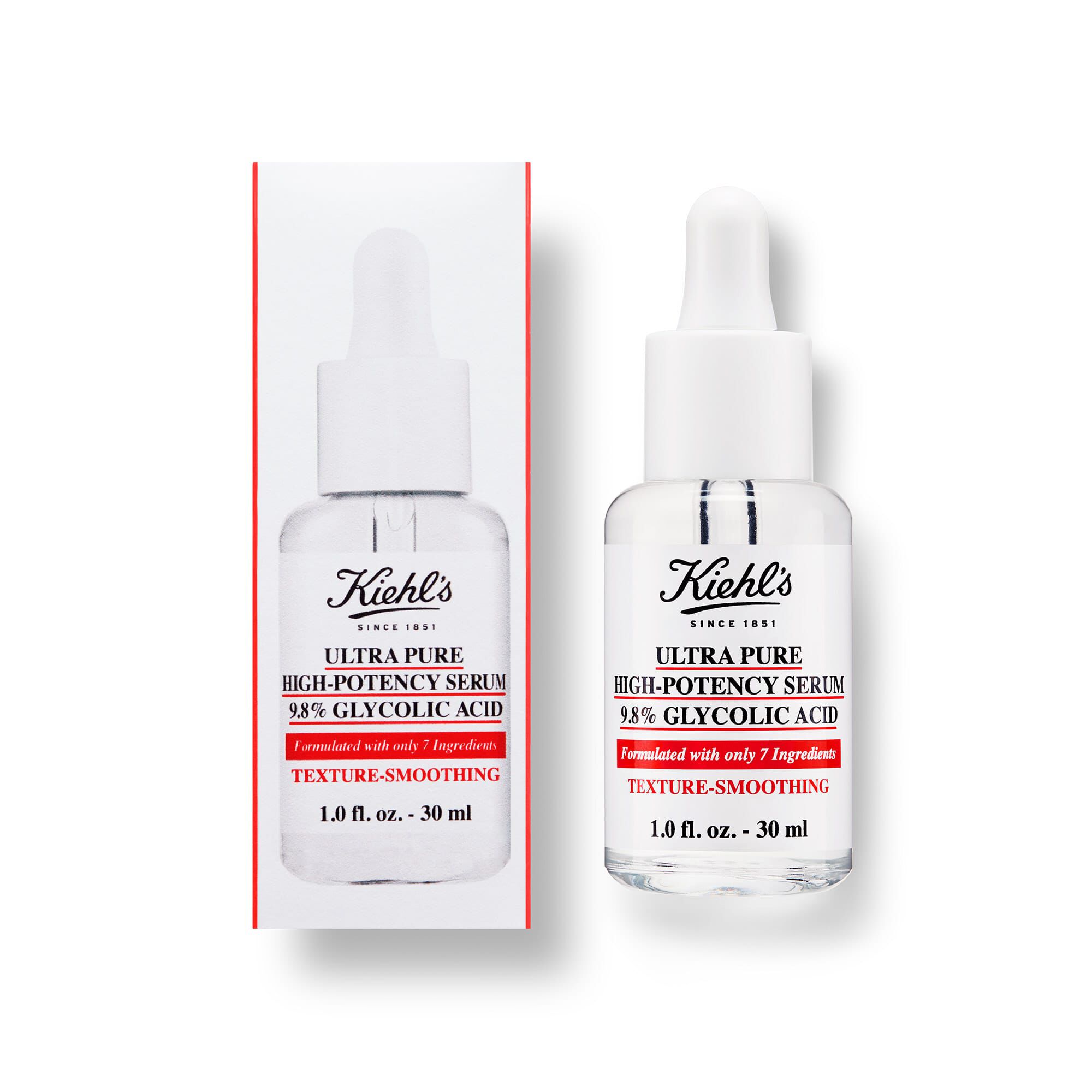 Ultra Pure 9.8% Glycolic Acid Serum 30ml pack​ and box