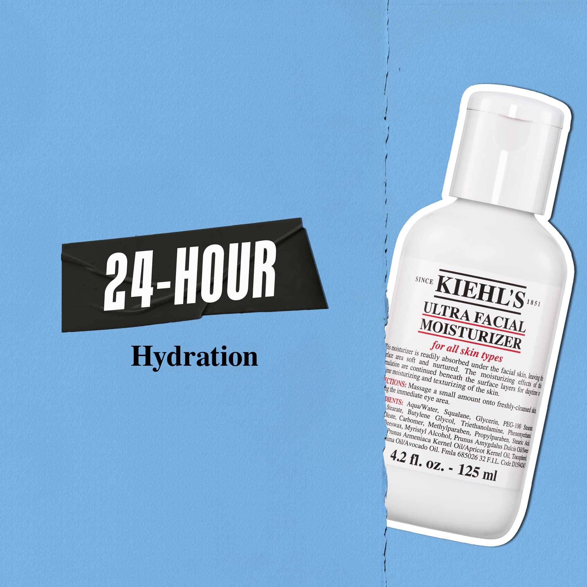 Kiehl's Ultra Facial Moisturizer zapewnia 24-godzinne nawilżenie
