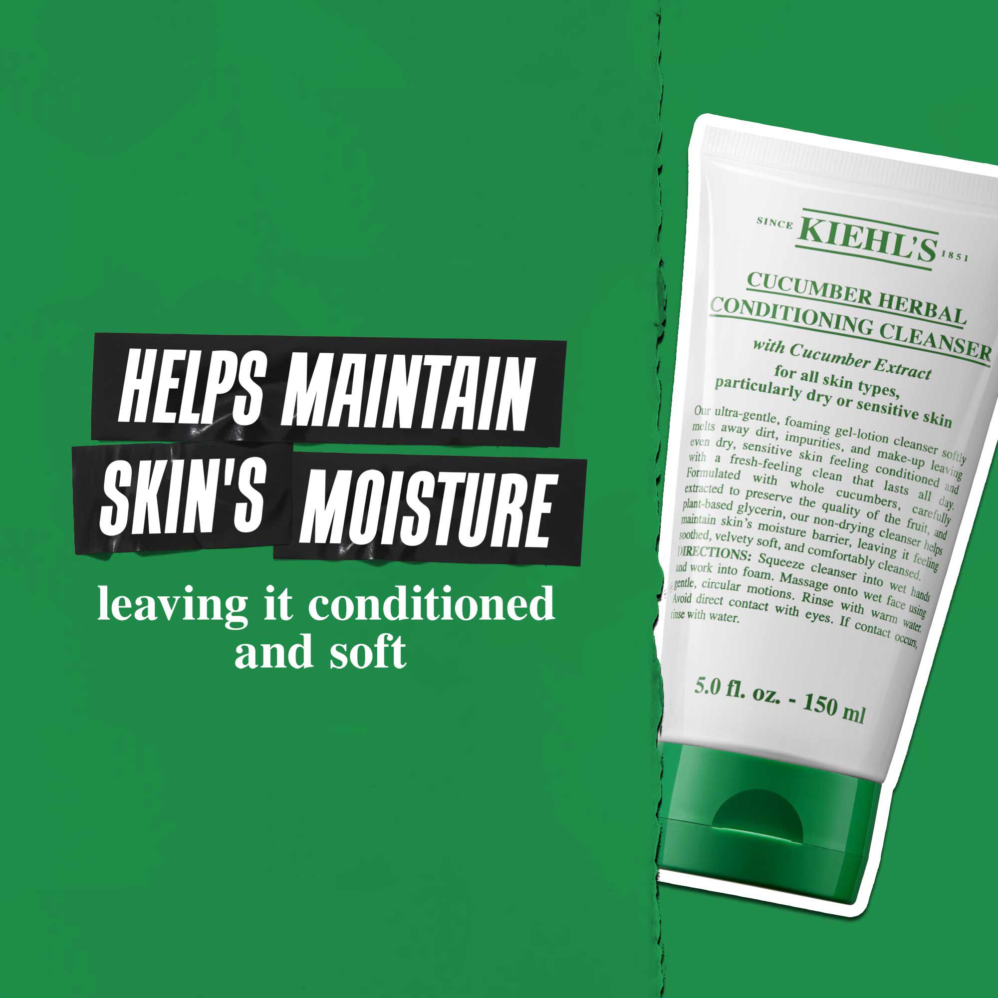 Cucumber Herbal Conditioning Cleanser - Delikatny żel myjący do twarzy