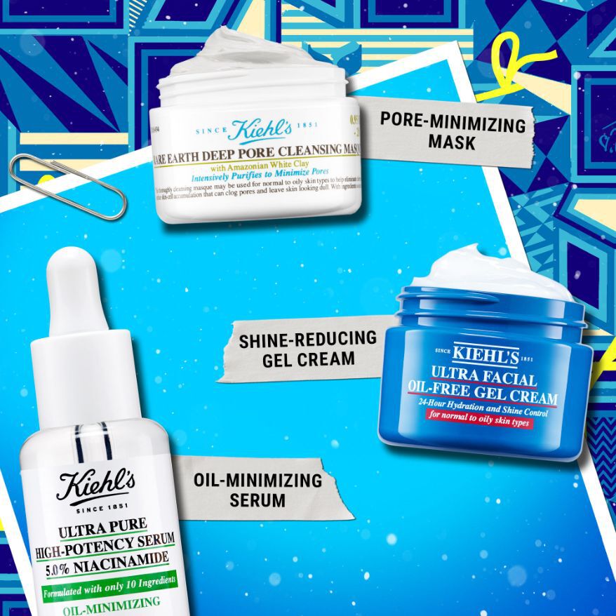 Merry & Matte Oil-Minimizing Essentials - Zestaw Kosmetykow do Cery Tłustej w Limitowanej Edycji Świątecznej