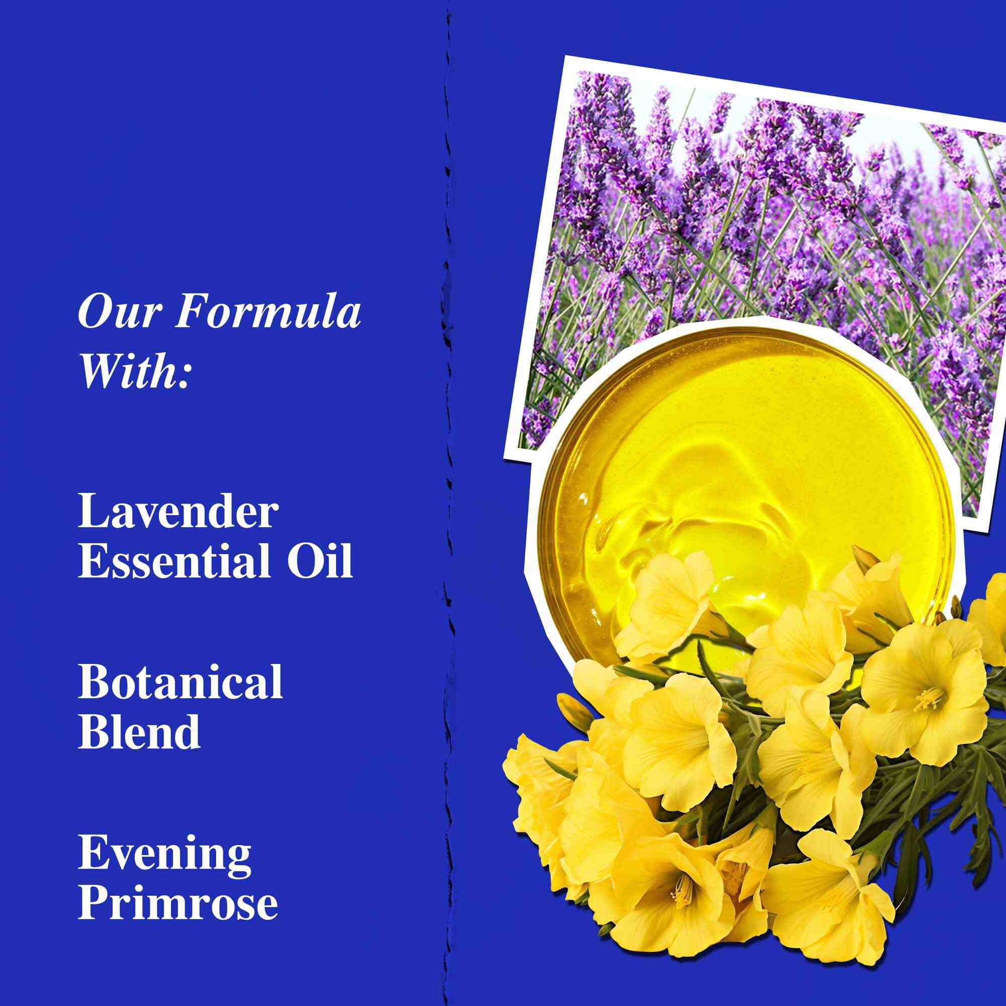 Kluczowe składniki Midnight Recovery Concentrate: olejek eteryczny z lawendy, olejek z wiesiołka i skwalan.