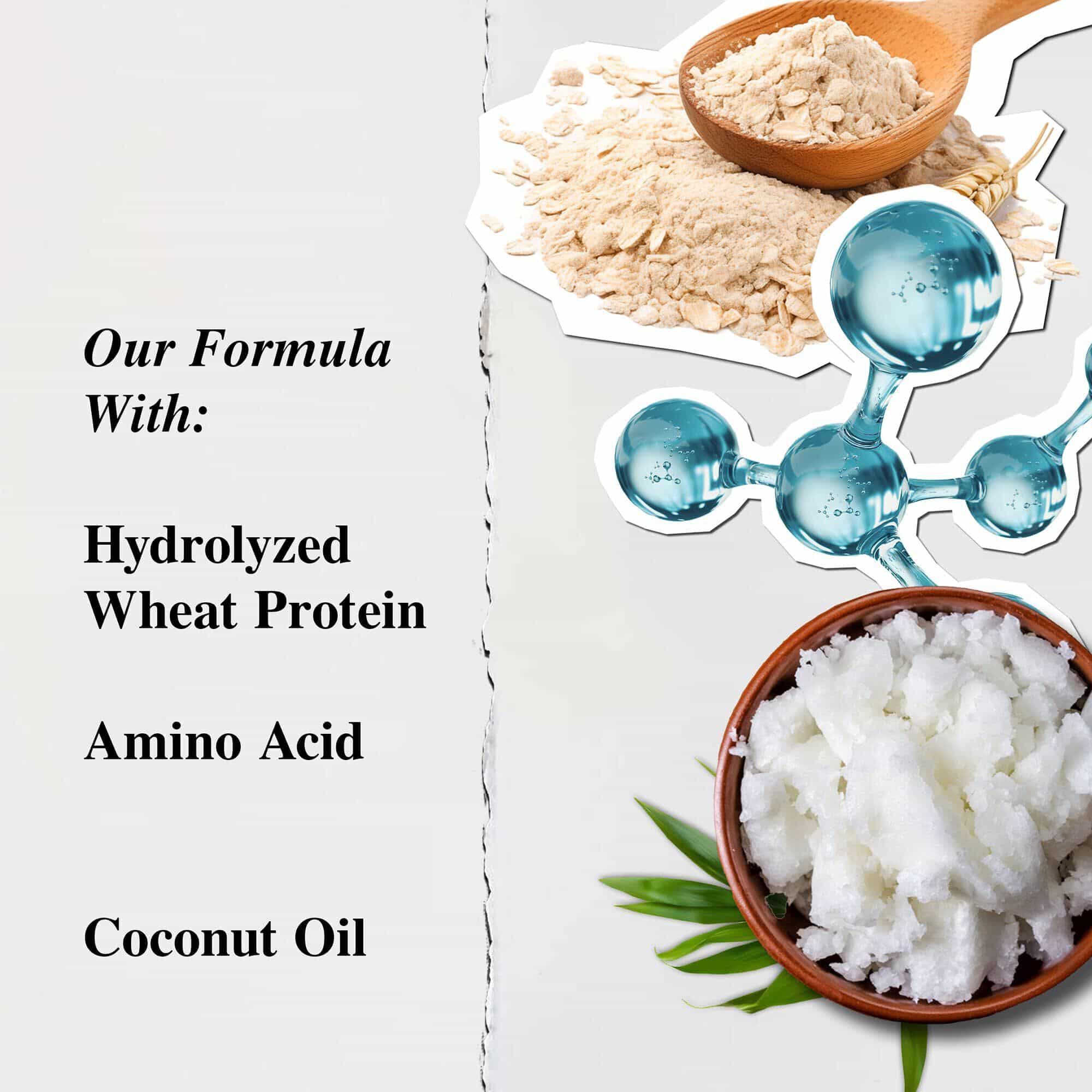 Składniki szamponu Kiehl's Amino Acid – hydrolizowane białko pszenicy, aminokwasy, olej kokosowy ze sprawiedliwego handlu