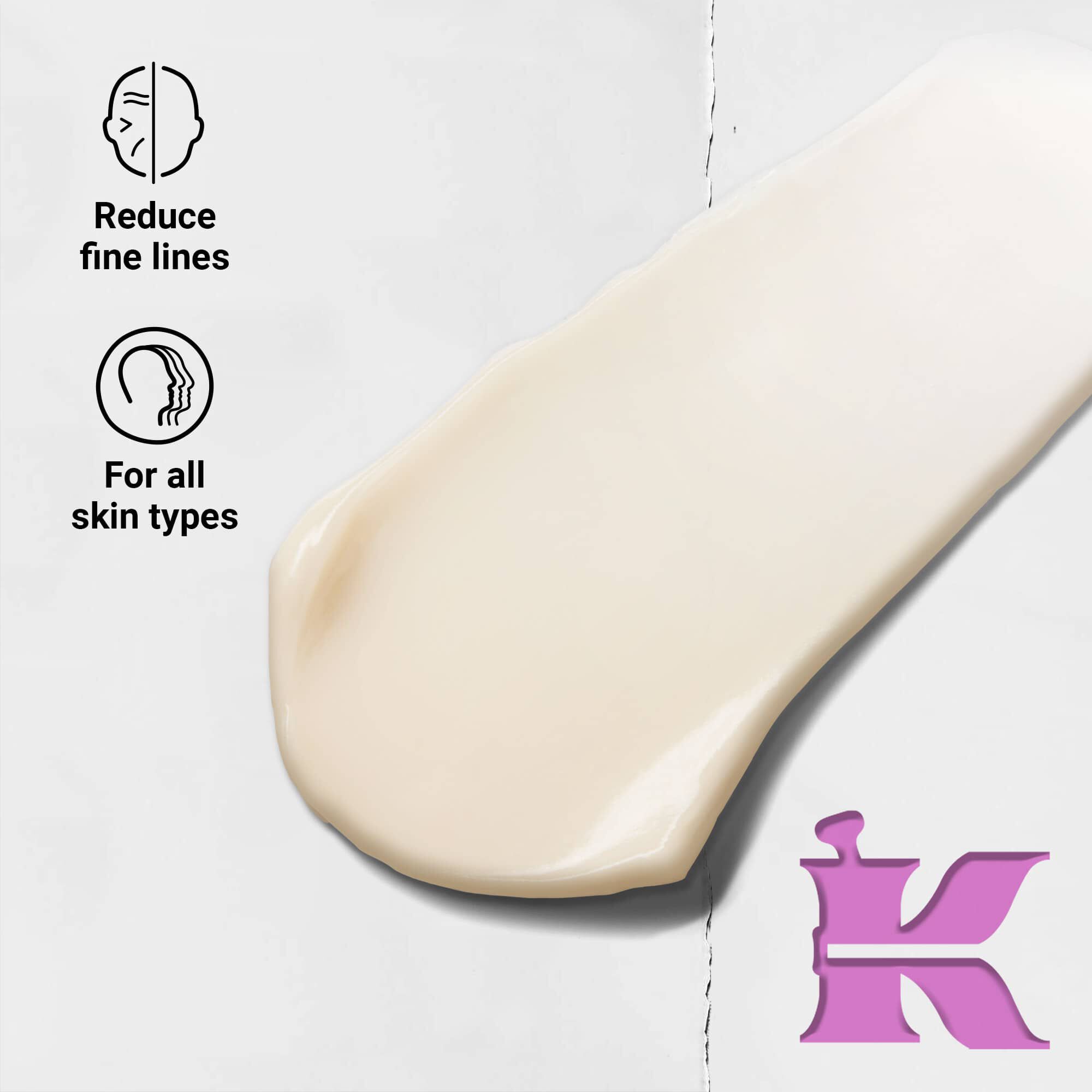 Zdjęcie konsystencji z ikonami: redukuje drobne linie i jest przeznaczone do każdego rodzaju skory