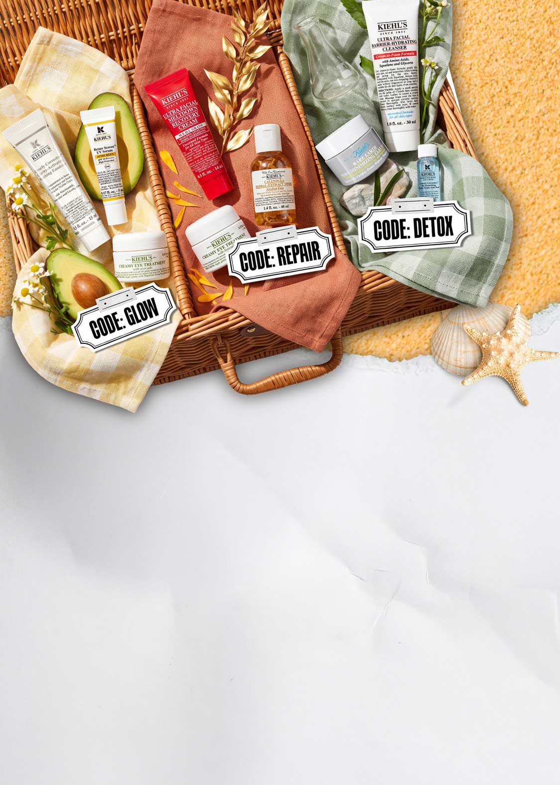 Kiehl's summer glow skincare products