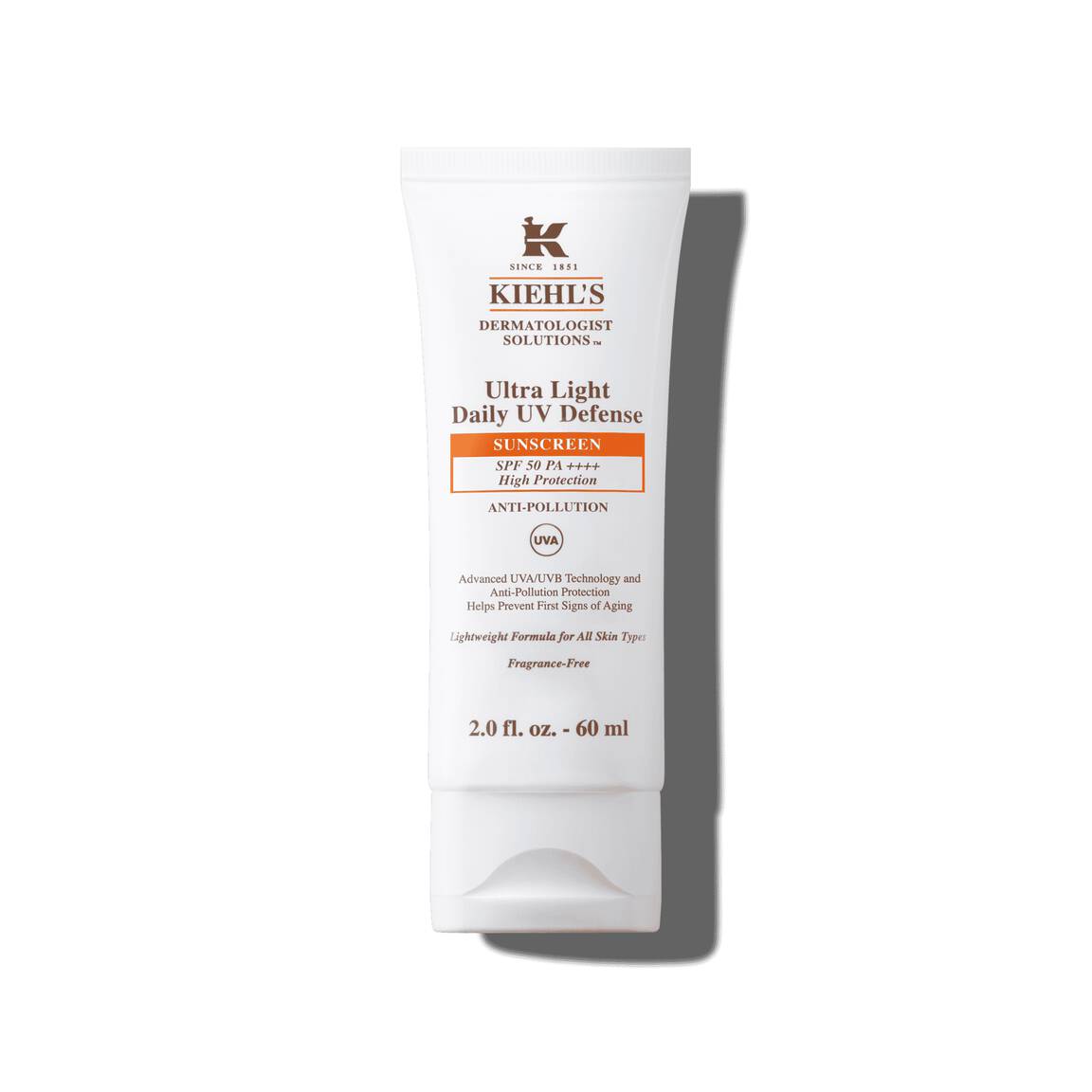 Niekomedogenny krem z filtrem przeciwsłonecznym do twarzy Ultra Light Daily UV Defense SPF 50 PA++++ Kiehl's