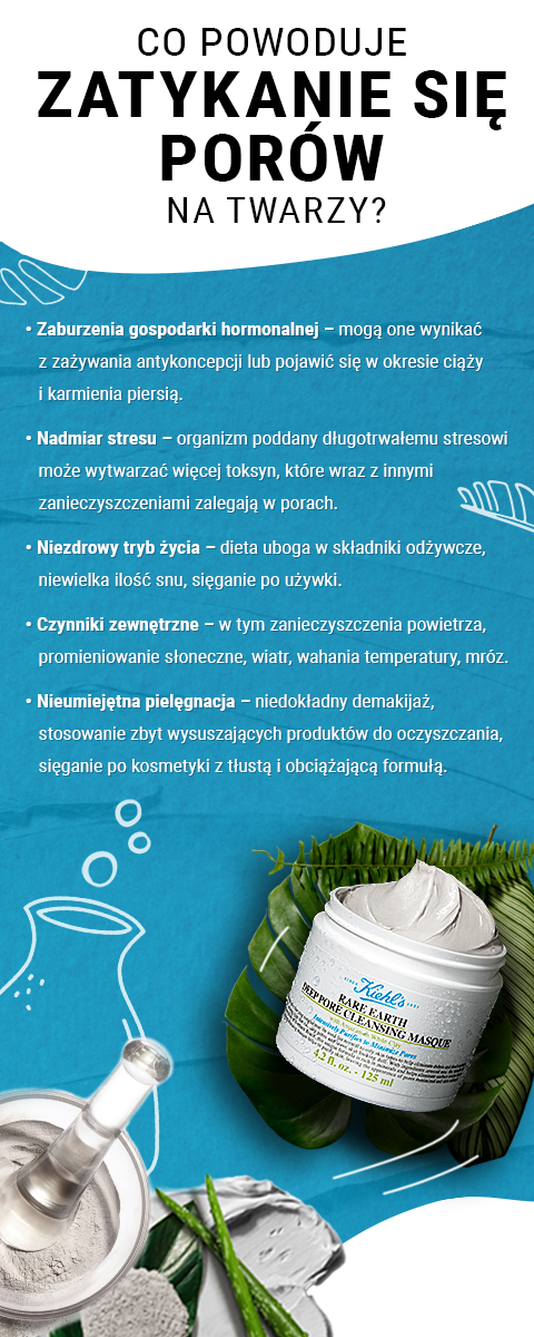co powoduje zamykanie się porów na twarzy?